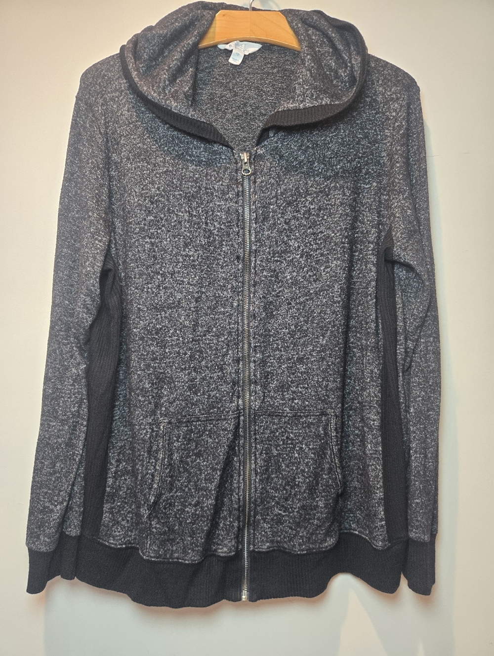 Market & Spruce Jacket Women's XXL Hooded Brushed Knit Soft Stitch Fix